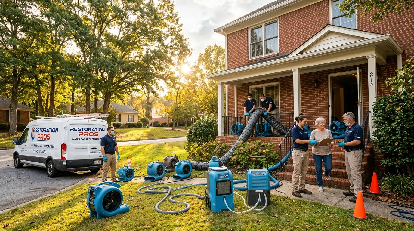 Water damage restoration services in Peachtree Corners, Georgia